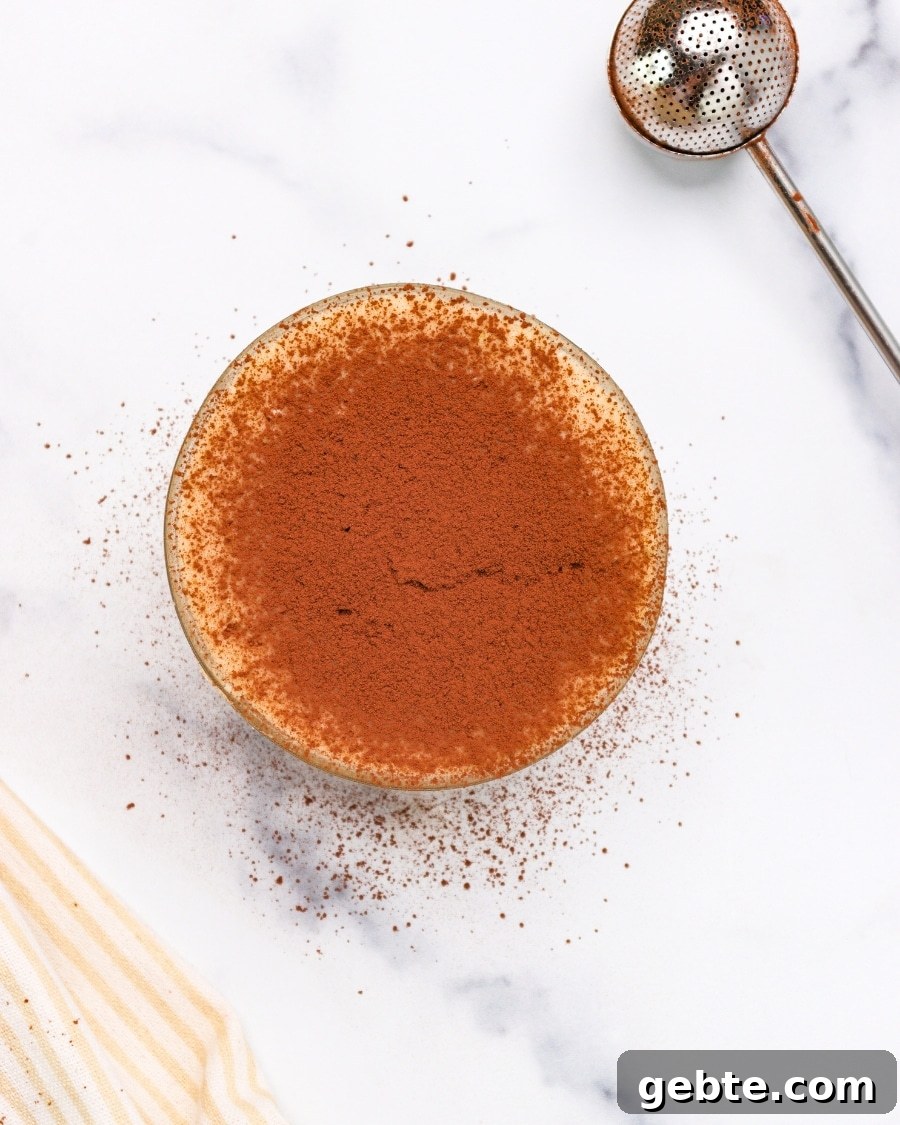 Keto Tiramisu Cottage Cheese Cookie Dough vertical view