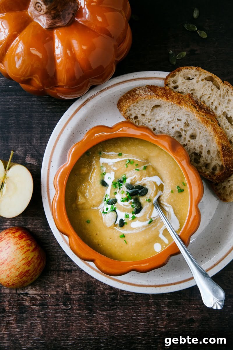 Pumpkin, Apple and Ginger Soup Recipe 2 Pumpkin Apple Soup with Ginger