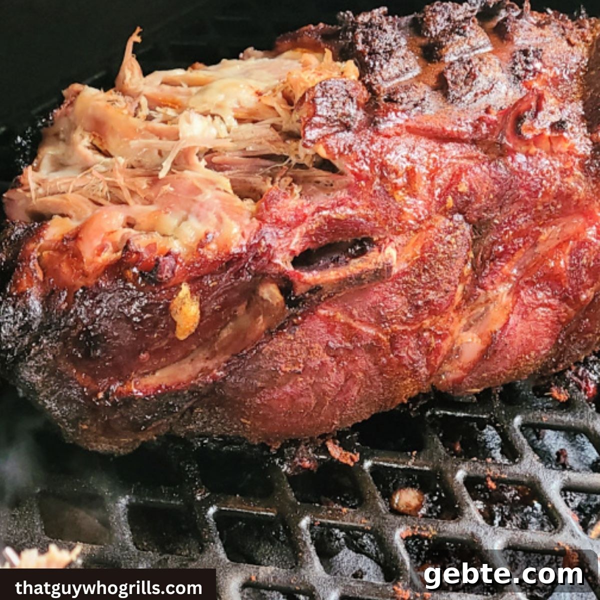 Jack and coke pork shoulder roast on pellet grill
