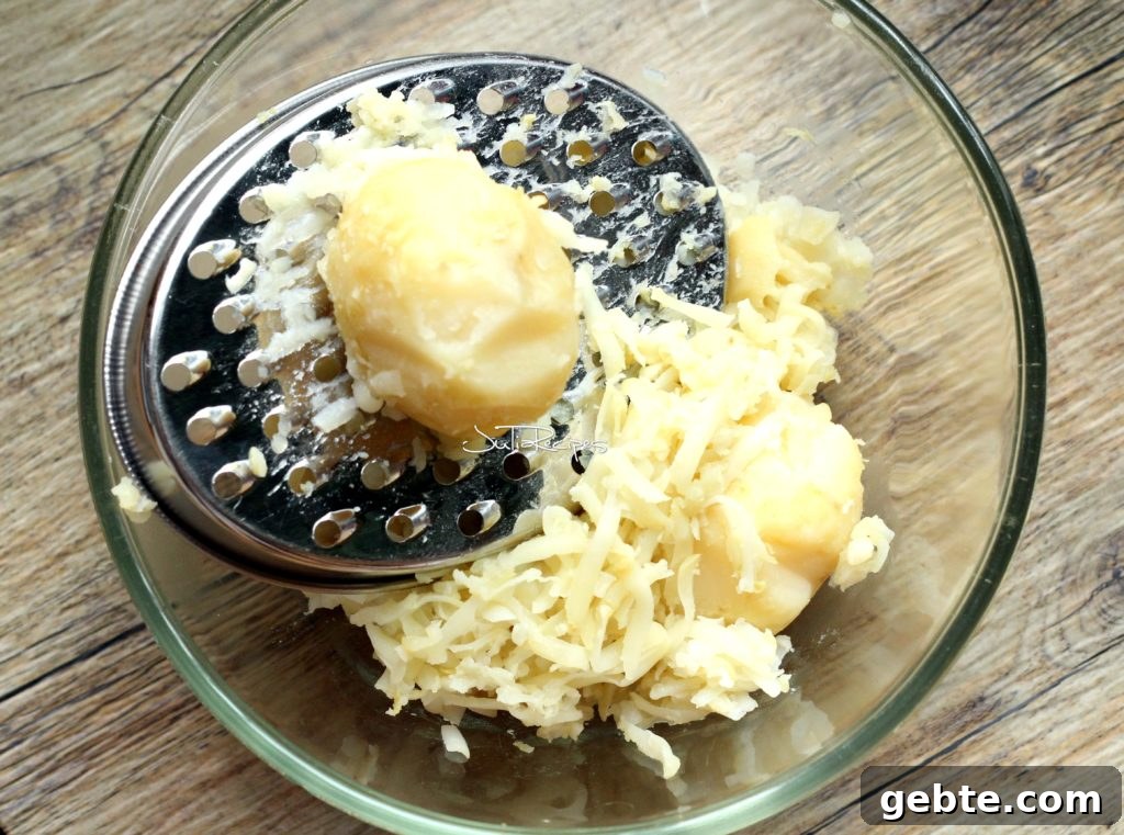 cooked potatoes in skin
