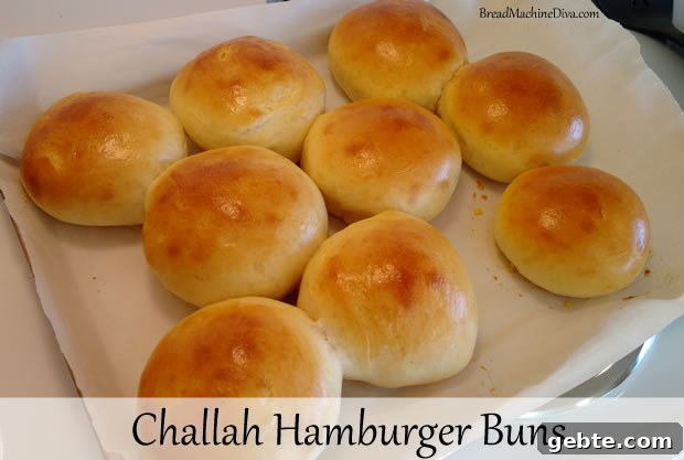 Challah Hamburger Buns