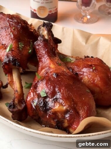 Hot Honey Pavo A La Diabla - turkey legs with smoky-sweet glaze