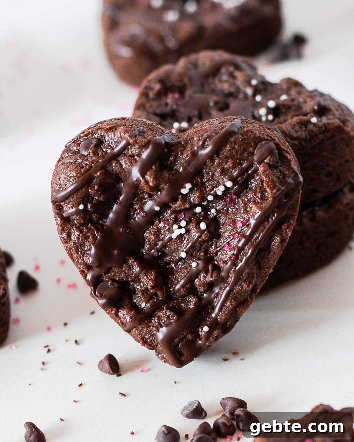 valentine brownies grain free